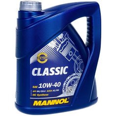 Полусинтетическое моторное масло Mannol Classic 10W-40, 4 л, 4 шт.