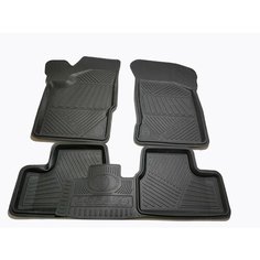 Резиновые коврики в салон для Лада Гранта, Калина, Датсун (Rezcon) Авто тюнинг 24