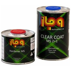 Комплект (лак, отвердитель для лака) ILPA MS 2+1 Clear Coat 1000 мл 500 мл