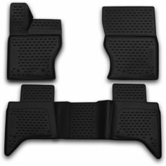 Коврики 3D в салон LAND ROVER Range Rover, 2013 -, 4 шт. (полиуретан), Ленд Ровер Рендж Ровер Element