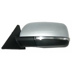 Зеркало боковое ВАЗ 2110, 2111, 2112, 2170, 2171 лада приора с электроприводом, обогревом и повторителем поворотов цвет Снежная Королева (краска 690), левое.