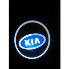 Подсветка с логотипом для kia (проекция логотипа авто для киа), беспроводная для двери 2 шт Нет бренда