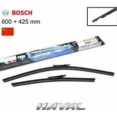 Щетки стеклоочистителя Haval Jolion 600мм 425мм Aeroclip Bosch A024S 3397014865