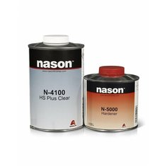 Лак Nason N-4100 акриловый HS Clear Plus, комплект 1 л + 0,5 л