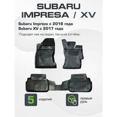 Модельные коврики в салон для Subaru Impreza / Subaru XV 2016- Правый руль Aileron