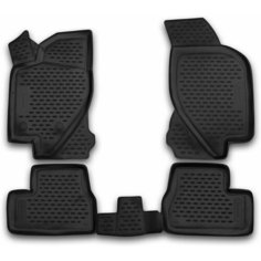 Коврики 3D в салон DATSUN on-do, 01/2014 -, 4 шт. (полиуретан), Дацун ОН до Element