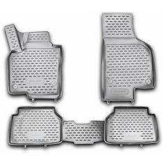 Коврики 3D в салон VW Tiguan 10/2007-2016, 4 шт. (полиуретан), Фольксваген Тигуан Element