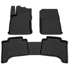 Коврики в салон резиновые для Toyota Land Cruiser Prado 120 (02-09), Rezkon