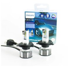 Лампа автомобильная светодиодная Philips Ultinon Essential H4 LED 6500K 11342UE2X2 P43t 6500K 2 шт.
