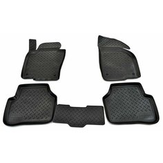 Коврики для автомобиля полиуретановые в Volkswagen Passat B6 (2005-2011) / Автоковрики с бортом в салон Фольксваген Пассат Б6 Nor Plast