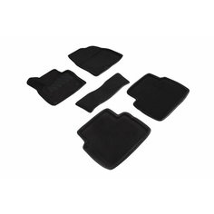 Ворсовые 3D коврики в салон Seintex для Mazda CX5 II 2017-н. в. (черные)