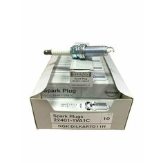Свеча зажигания Nissan QASHQAI, X-TRAIL, Teana, Rogue и др. / 224011VA1C / NGK DILKAR7D11H ( 1 шт)