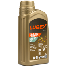 Синтетическое моторное масло LUBEX PRIMUS MV 5W-40, 1 л, 1 шт.
