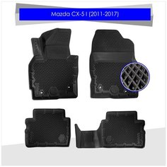Коврик салона Mazda CX-5 I (2011-2017) EVA 3D Premium Delform