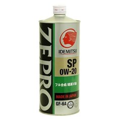 Полусинтетическое моторное масло IDEMITSU Zepro Eco Medalist 0W-20 SP/GF-6A, 1 л