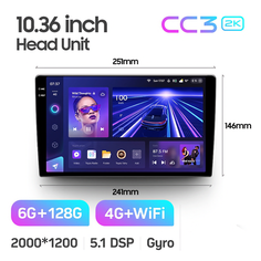 Магнитола Teyes CC3 6/128 2k-display 10" ( без рамки )