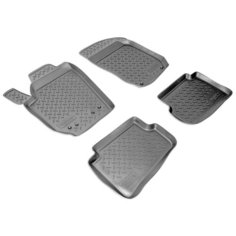 Комплект ковриков в салон NorPlast NPL-Po-81-10 для Skoda Fabia 2007-2014 г., 4 шт. чёрный 4