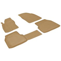 Комплект ковриков NorPlast NPL-Po-22-16 для Ford Focus 2008-2011 г., 4 шт. бежевый 4