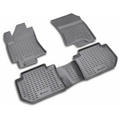 Комплект ковриков в салон ELEMENT NLC.46.05.210 для Subaru Tribeca, Honda Element 2005-2014 г., 4 шт. черный 4