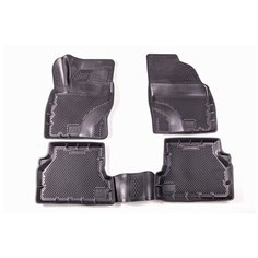 Автомобильные коврики Ева-форм для Ford Focus II (2004-2011)/ Полиуретановые ЕВА ковры с бортами для Форд Фокус 2 (2004-2011) Delform