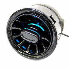 Сопла воздуховода Гранта седан лифтбек спорт, Гранта FL Ларгус Датсун mi-do дефлектор в стиле AMG (mini ver 2.0) регулируемое с синей подсветкой - черный лак 1шт. car Team