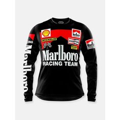 Мотоджерси Marlboro черная / Лонгслив Марльборо Enduro Store