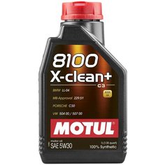Минеральное моторное масло Motul 8100 X-clean+ 5W30, 1 л, 1 шт.