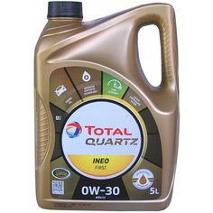 Синтетическое моторное масло TOTAL Quartz INEO First 0W30, 5 л, 1 шт.
