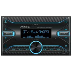 Автомагнитола PROLOGY PRMPR100, с BT/аудиопроцессорDSP/USB/microSD для AM/FM/УКВ, MP3, WAV и FLAC, многоцветная подсветка