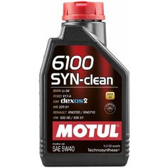 Масло моторное Motul 6100 SYN-CLEAN 5W-40 синтетическое 1 л MOTUL 111691