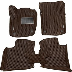 Автомобильные коврики ЭВА (EVA) для SKODA RAPID (I) / Шкода Рапид / с 3D бортами 2012-2020 + подпятник + 2 логотипа АвтоЕва.рф