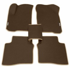 Автомобильные коврики ЭВА (EVA) для Omoda S5 / Омода S5 2022 - н. в. + 2 логотипа АвтоЕва.рф