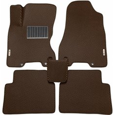 Автомобильные коврики ЭВА (EVA) для NISSAN X-TRAIL (II) / Ниссан Икс-Трейл (Т31) / 2007-2015 + подпятник + 2 логотипа АвтоЕва.рф