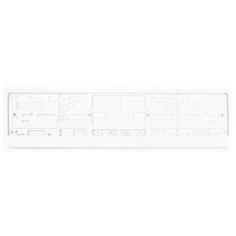Рамка для номера AUTOPROFI RAM WH белый 1 шт.