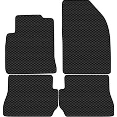 Коврики в салон ЭВА Allmone для Ford Fusion 1 (CBK) 2002 - 2012, черные, 4шт. / Форд Фусион 1