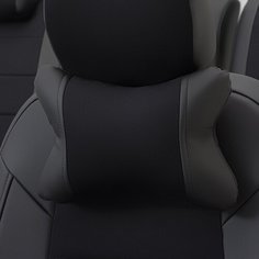 Подушки под шею из алькантары CLASSIC (комплект 2 шт шт) Черный Автопилот