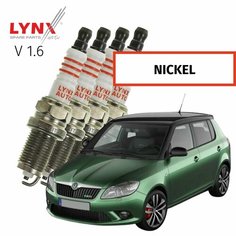 Свечи зажигания Skoda Fabia (2) / Шкода Фабия 2007 2008 2009 2010 2011 2012 2013 2014 2015 V1.6 BTS CFNA / никель,4шт LYNXauto