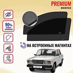 KERTEX PREMIUM (85-90%) Каркасные автошторки на встроенных магнитах на передние двери ВАЗ-2107, ВАЗ-2105, ВАЗ-2104