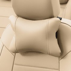 Подушки под шею из алькантары CLASSIC (комплект 2 шт шт) Бежевый Автопилот