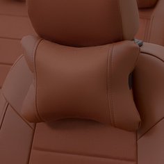 Подушки под шею из алькантары CLASSIC (комплект 2 шт шт) Коричневый Автопилот