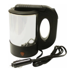 Чайник автомобильный стальной с автоматическим отключением 12V (150Вт) 0,6л Китай