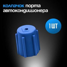 Колпачок сервисного порта авто кондиционера (L) синий 1 шт. Нет бренда