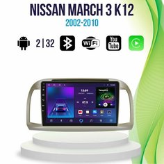 Магнитола Nissan March 3 K12 TS7Pro 2/32 Android Topway