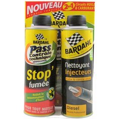 Комплект для ТО Дизель: очиститель инжектора и антидым (в дизель и масло) МОТ Diesel kit 9045, шт Bardahl