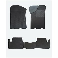 Коврики для ВАЗ Lada Лада 2113 2114 2115 резиновые с бортом соты Автодрайвер Avtodriver