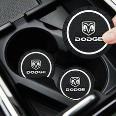 Коврик в подстаканник автомобиля DODGE, 2 шт Без бренда