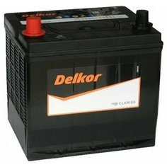 Аккумулятор автомобильный Delkor 26-550 60 А/ч 550 А прям. пол. Азия авто (206х172х205) с бортиком
