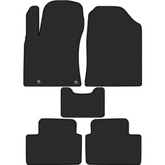Коврики в салон ЭВА Allmone для Kia Ceed 3 (CD) 2019 - 2021, черные, 5шт. / Киа Сид 3