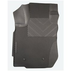 Коврик Автодрайвер для Renault Duster Рено Дастер до 2015 года водительский резиновый с бортом, соты Avtodriver