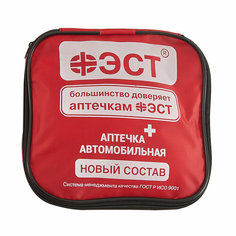 Аптечка автомобильная ФЭСТ (новый состав) мягкий футляр 3737